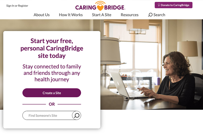 Caring Bridge Website
